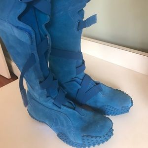 Puma suede moto boots